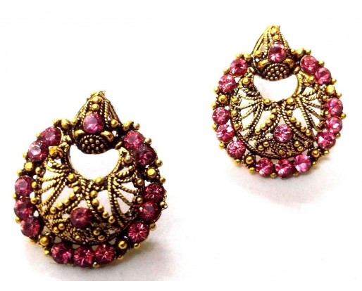 Golden Oxidized Earring Bali Jewelry Bollywood Ethnic Imitation Drop Dangle A148